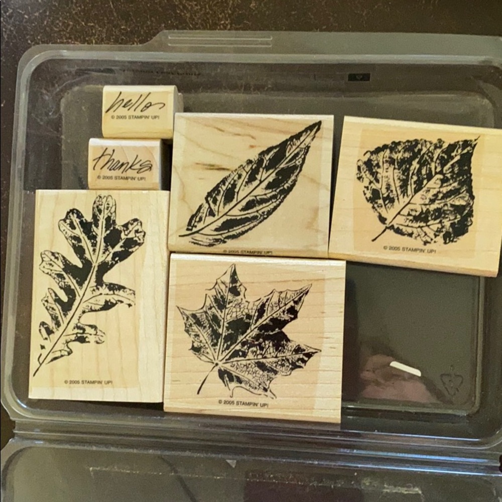 2005 Stampin’ Up! “Autumn Leaf Prints” 6 pc set